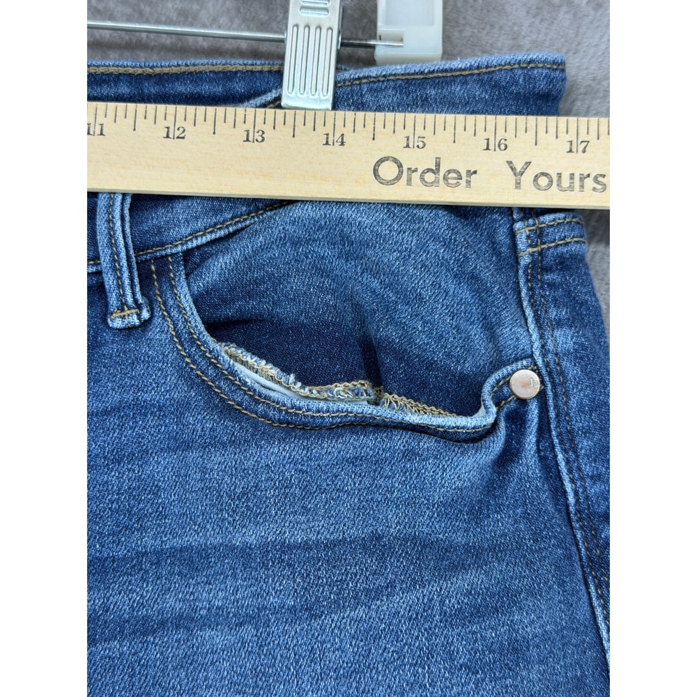 Judy Blue Jeans Womens 13/31 Boyfriend Fit Blue JB82624DK Stretch Dark Wash EUC - Picture 4 of 10